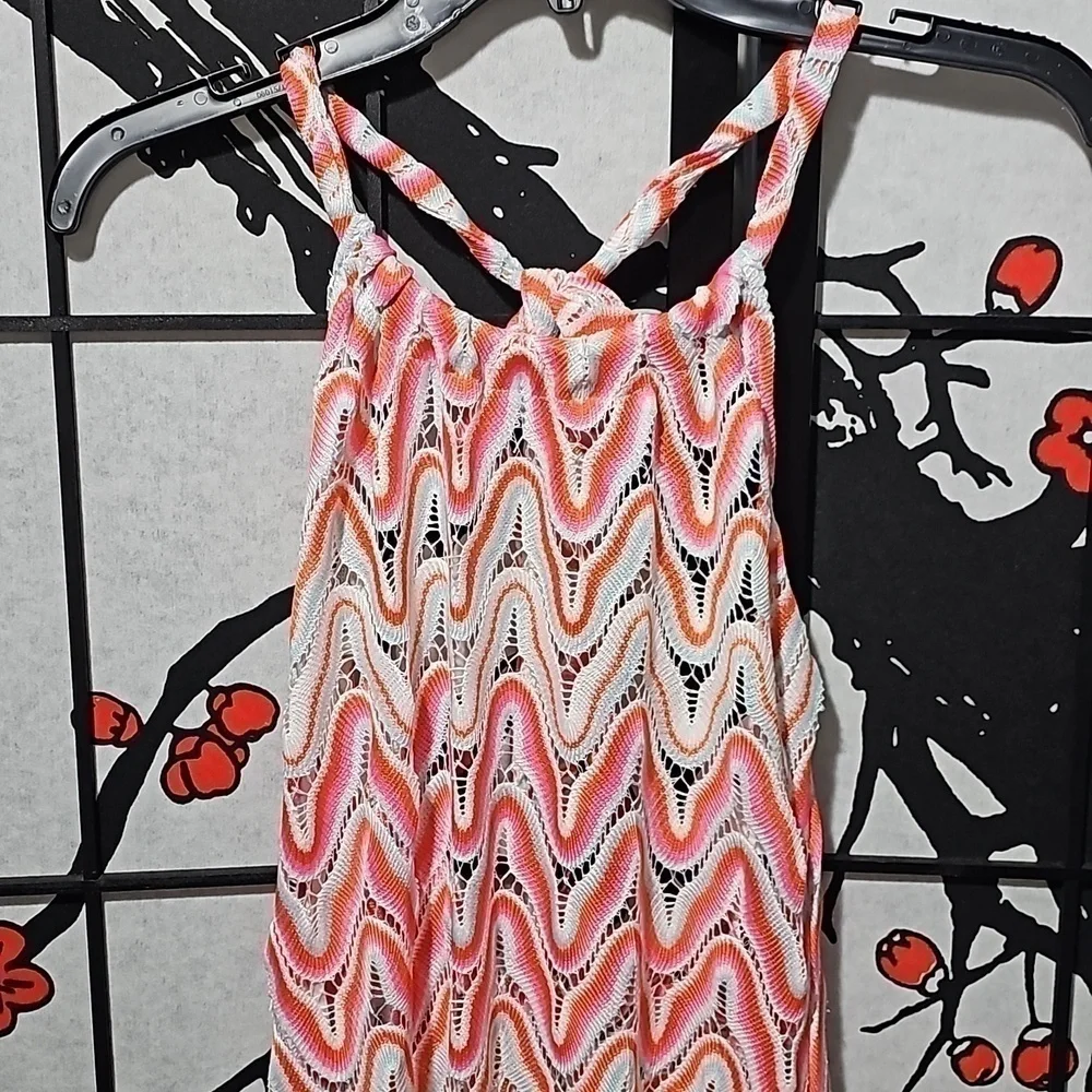 Trina Turk Serafina‎ Crochet Halter Maxi Swirl Dress Size XS New - Picture 4 of 13